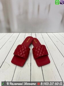 Шлепанцы Bottega Veneta тапочки Красный