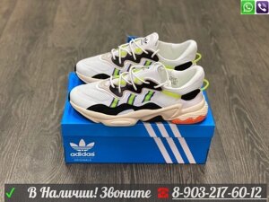 Кроссовки Adidas Ozweego салатово-белые