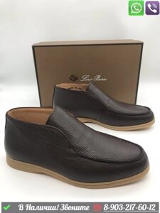 Лоферы Loro Piana Open Walk коричневые
