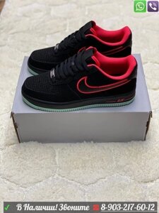 Кроссовки Nike Air Force 1 '07 замшевые черные