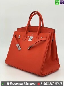 Сумка Hermes Birkin женская Рыжий