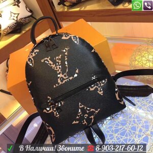 Женский рюкзак Louis Vuitton Jungle монограмма Черный