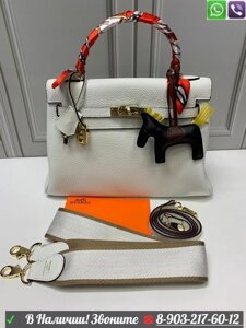 Сумка Hermes Kelly Гермес Келли Белый