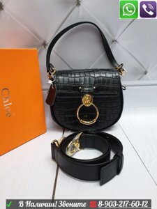 Сумка Chloe Tess Хлое Крокодиловый клатч