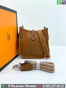 Сумка Hermes Evelyne Коричневый