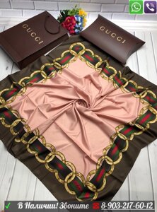 Платок Gucci шелковый 100 см