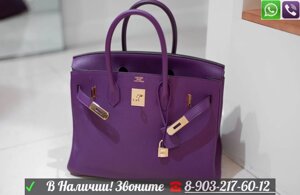 Сумка Herme Birkin Genuine Эрмес Биркин Гермес Кожа