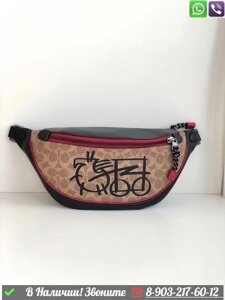 Поясная сумка Coach Fanny Pack Красный