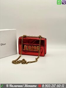 Клатч Christian Dior JaDior Мини лаковый Диор Красный
