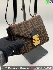 Сумка Fendi тканевая мини