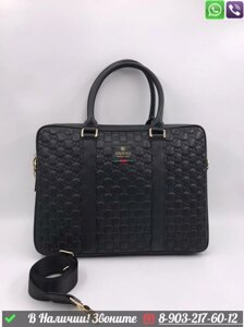 Деловая сумка Gucci Signature черная