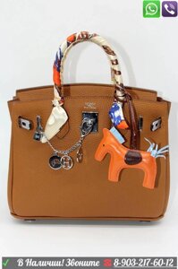 Сумка Гермес Hermes Birkin елочка швы Голубой