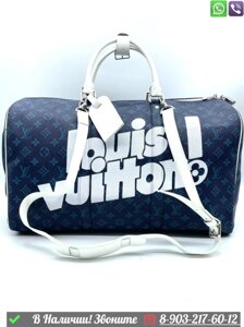 Дорожная сумка Louis Vuitton Keepall 50 синяя