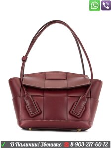 Сумка Bottega Veneta Arco 33 Intrecciato Бордовый