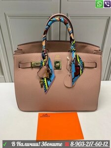 Hermes Birkin 35 сумка Пудровый