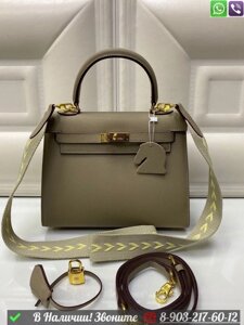 Сумка Hermes Birkin кожаная Бежевый