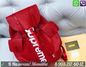 Louis Vuitton Supreme Рюкзак Красный LV Christopher