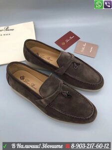 Лоферы Loro Piana City Walk коричневые