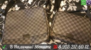 Мужские Сумки Луис Витон Louis Vuitton Renzo Graphite District Bandouliere Новые