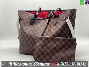 Сумка Louis Vuitton Neverfull MM Розовый