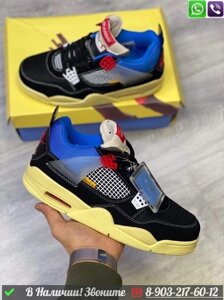 Кроссовки Nike Air Jordan 4 x UNION LA черные