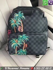 Louis Vuitton Apollo Луи Виттон рюкзак Серый с пальмами