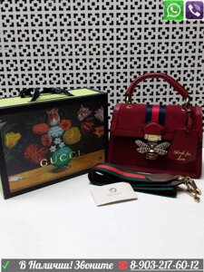 Красная Сумка Gucci blind for love