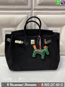 Сумка Hermes Birkin 35 замшевая Черный