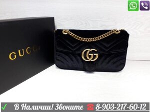 Gucci Marmont Бархатная сумка