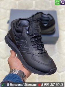 Зимние кроссовки New Balance 574 черные