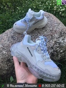 Кроссовки Balenciaga Triple S женские Голубой