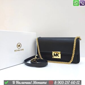 Сумка Michael Kors на цепочке в логотип Черный