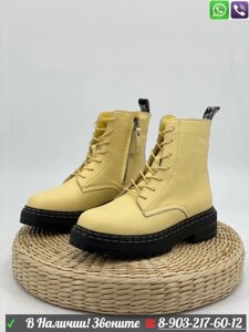 Ботинки Dr. Martens Jadon кожаные Персиковый