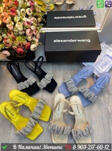 Босоножки Alexander Wang Julie замшевые Черный