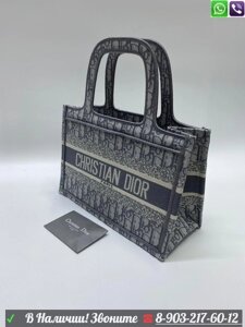 Сумка Dior Book Tote mini Серый