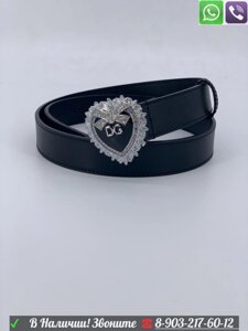 Ремень DG Dolce & Gabbana серебряная пряжка