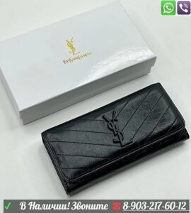 Кошелек Yves Saint Laurent Серебряный