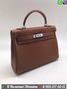 Сумка Hermes kelly 28 Гермес Коричневый