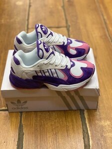 Кроссовки Adidas Yung 1 белые с фиолетовым