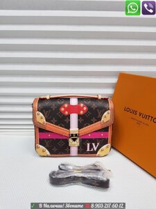 Сумка Louis Vuitton Metis Pochette с рисунком Коричневый
