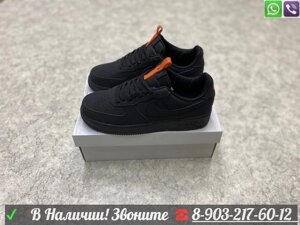 Кроссовки Nike Air Force 1 '07 замшевые черные