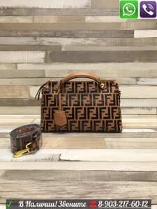 Сумка Fendi Roma By the Way regular Саквояж фенди Коричневый