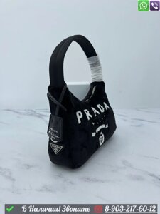 Набор Prada Re Edition сумка, ободок и шлепанцы Черный