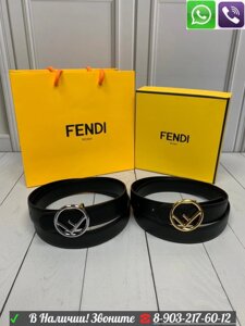 Ремень Fendi Фенди пояс с круглой буквой F