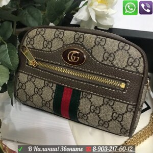 Сумка на пояс Gucci Ophidia GG Поясная Supreme Gucci барсетка