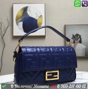 Сумка Fendi Baguette синяя