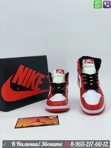 Кроссовки Nike Air Jordan 1 Mid красные
