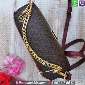 Сумка Michael Kors Cece medium бордовая