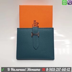 Hermes кошелек маленький Голубой