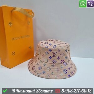 Панама Louis Vuitton тканевая шляпа Пудровый